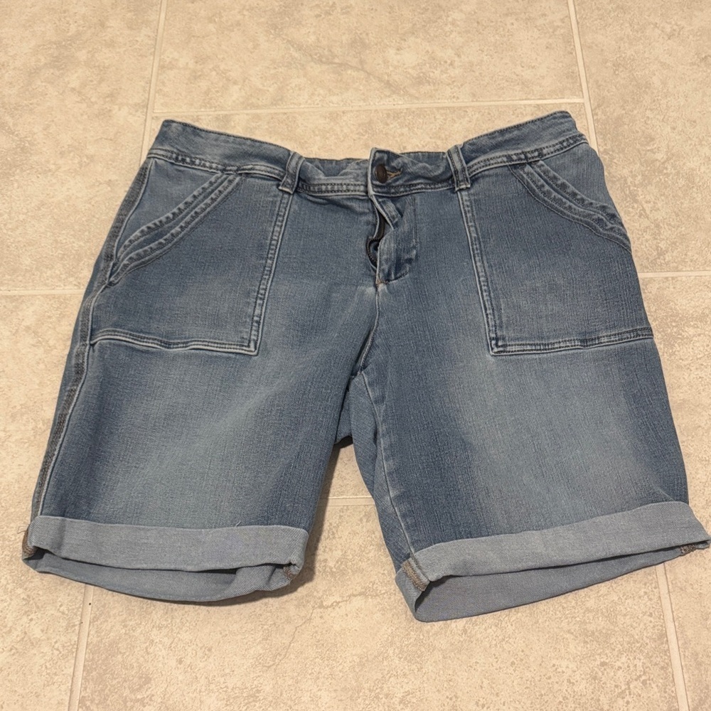 Time and Tru Blue Jean Shorts